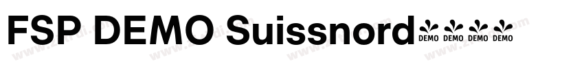 FSP DEMO Suissnord字体转换 FSP DEMO Suissnord字体转换
